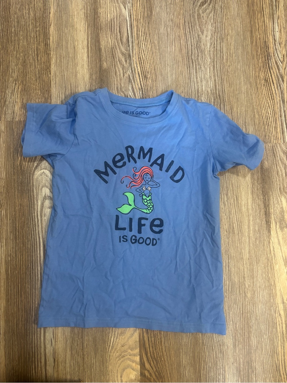 Girls Life Is Good Mermaid Life Crusher Tee - L